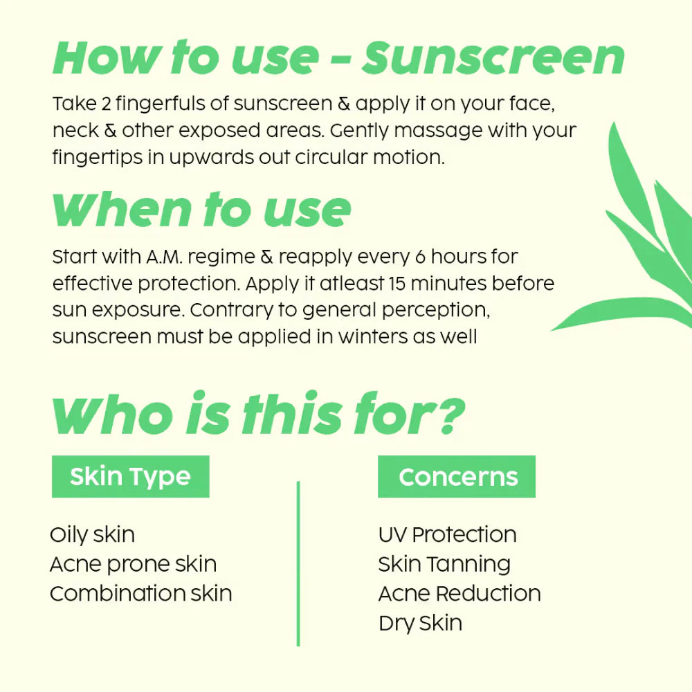PLIX The Plant Fix 2% Acne Buster Moisturizer & Salicylic Acid Sunscreen SPF50+ PA+++, Reduce Acne, Pimple Marks - combo