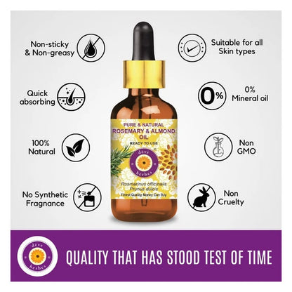 Deve Herbes Pure And Natural Rosemary & Almond Oil - 100 ml
