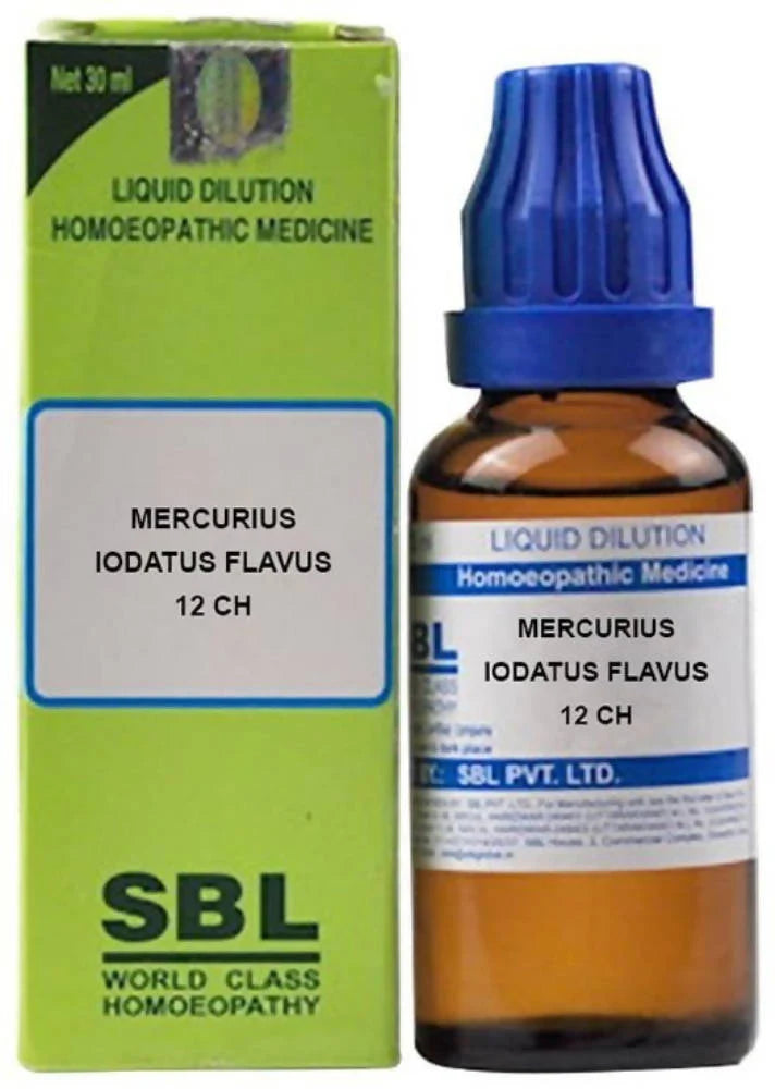 SBL Homeopathy Mercurius Iodatus Flavus Dilution -6 CH