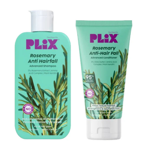 PLIX The Plant Fix Rosemary Anti Hairfall Regime Advanced Shampoo & Conditioner - combo