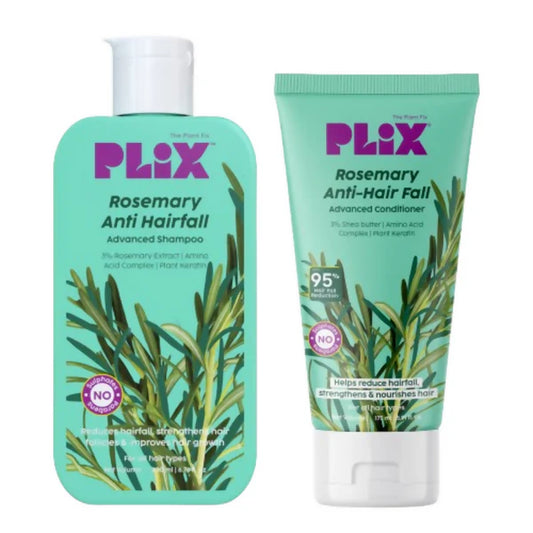 PLIX The Plant Fix Rosemary Anti Hairfall Regime Advanced Shampoo & Conditioner - combo