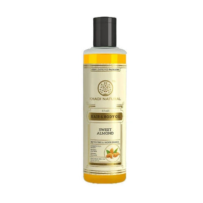Khadi Natural Sweet Almond Hair & Body Oil - 100 ml