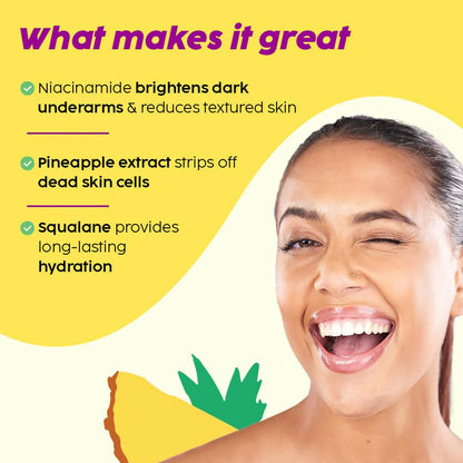 PLIX The Plant Fix Pineapple 5% Niacinamide Bright Polishing Cream For Neck, Knees & Elbows -