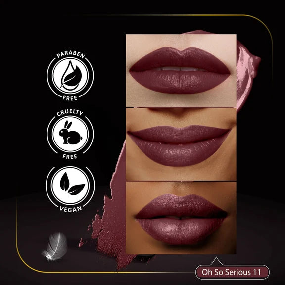 Faces Canada Comfy Matte Creme Lipstick - Oh So Serious 11 - 4.2 gm