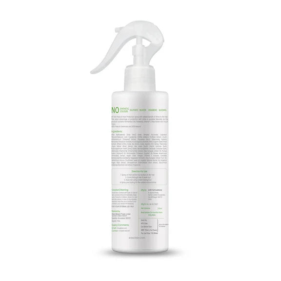 ktein 100% Plant Based Natural Hair Heat Protection with Xtra Shine Spray Hair Spray - 200 ml