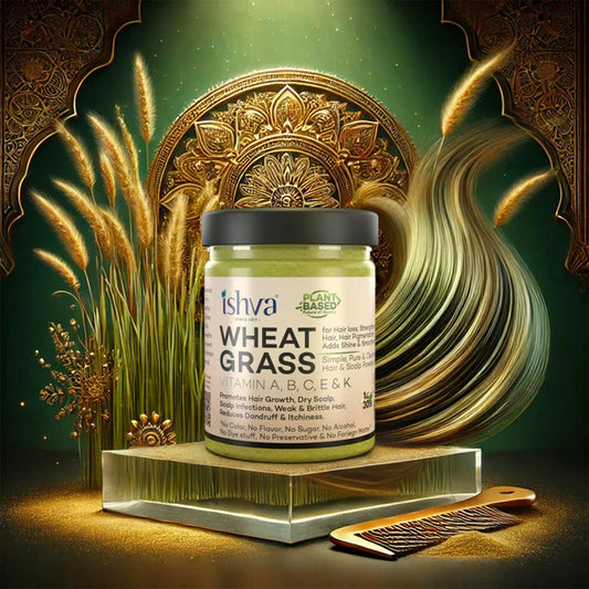 Ishva Wheatgrass Powder For Skin - 50 gm