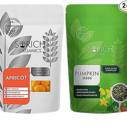 Sorich Organics Pumpkin Seeds + Turkish Apricots - combo