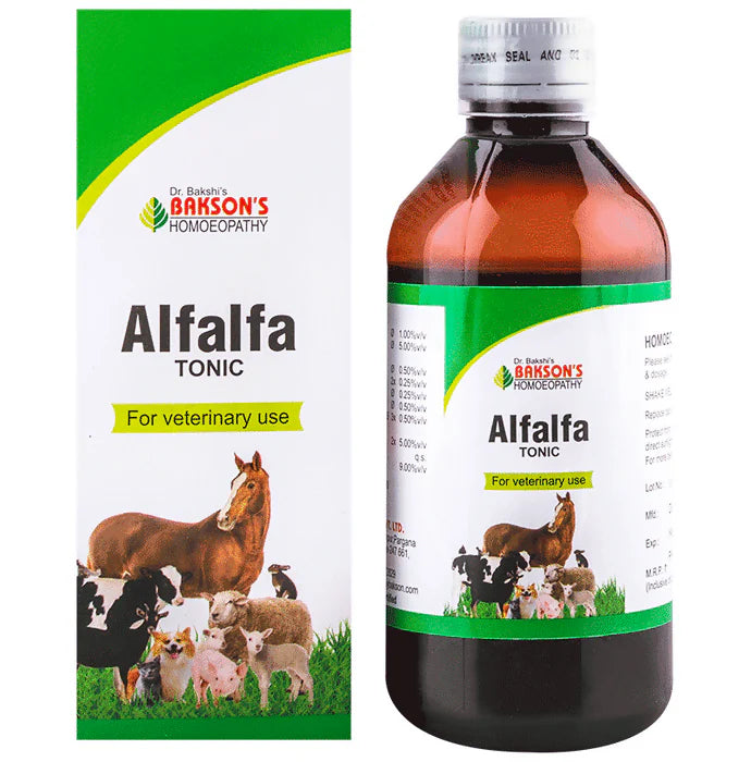 Bakson's Homeopathy Alfalfa Tonic For Veterinary Use