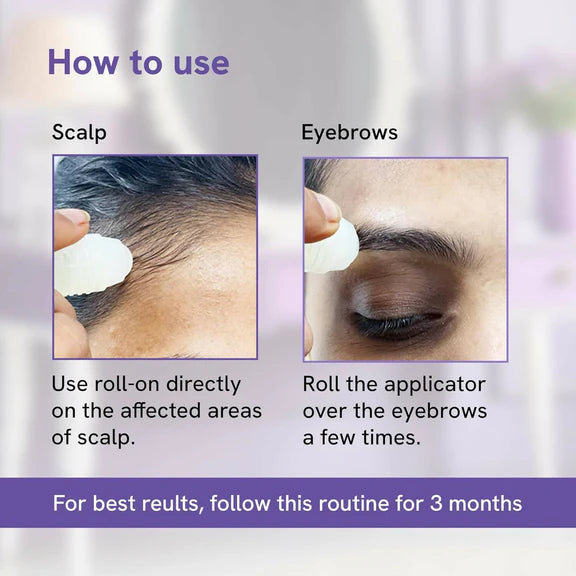 BeBodywise Rosemary Hair Growth Serum (Roll On) - Pack of 1 - 50 ml