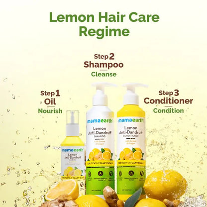 Mamaearth Lemon Anti-Dandruff Hair Oil with Lemon & Ginger for Dandruff