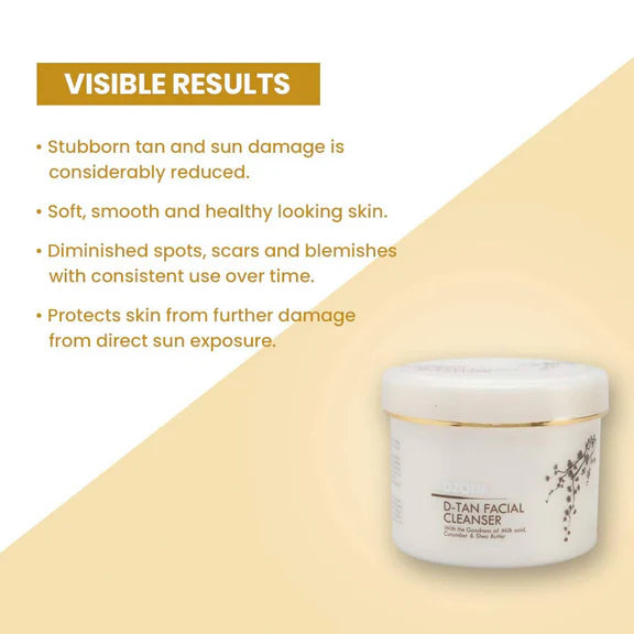Ozone Glo Radiance De Tan Facial Cleanser - 250 gm