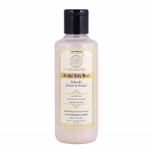 Khadi Natural Jasmine & Mogra Herbal Body Wash - 210 ml