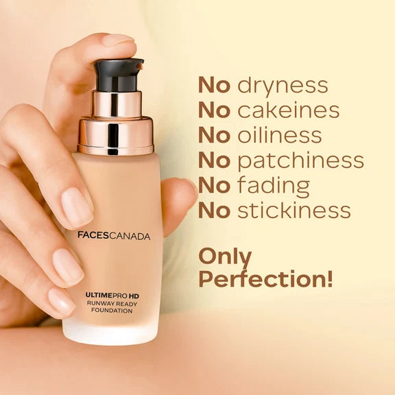 Faces Canada Ultime Pro Hd Runway Ready Foundation - Warm Beige 04 - 30 ml