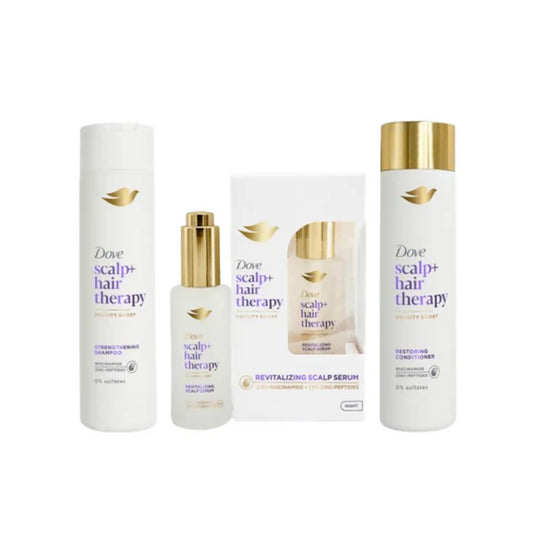 Dove Scalp + Hair Therapy Reinforcing Serum + Sulphate Free Shampoo & Conditioner Combo - combo