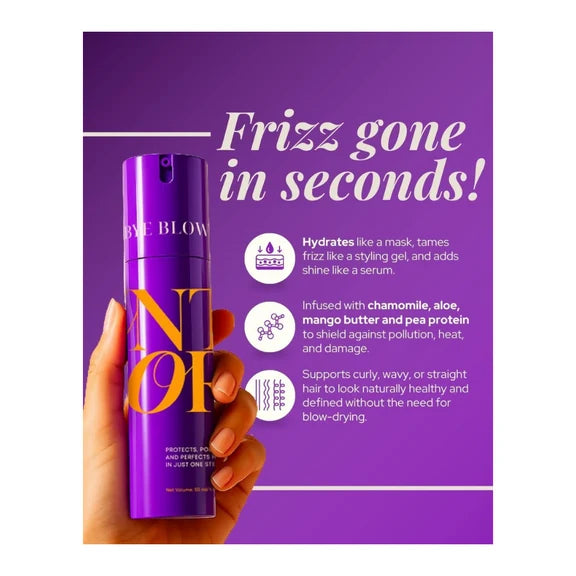 Antinorm Bye Bye Blow Dry Hair Serum and Fuller Without Filler Lip Balm Combo - combo