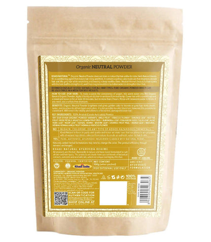 Khadi Natural Organic Neutral Powder - 100 gm