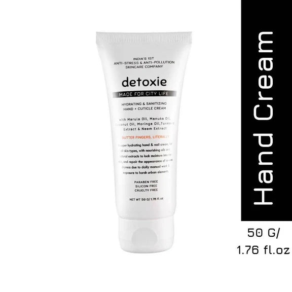 Detoxie Hydrating & Sanitizing Hand & Cuticle Cream - 50 gm