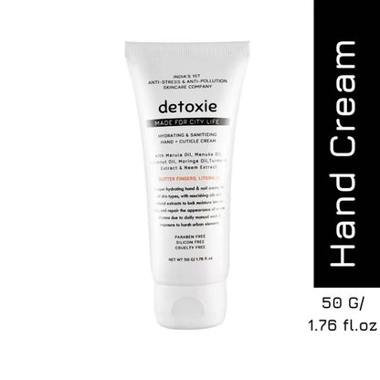 Detoxie Hydrating & Sanitizing Hand & Cuticle Cream - 50 gm
