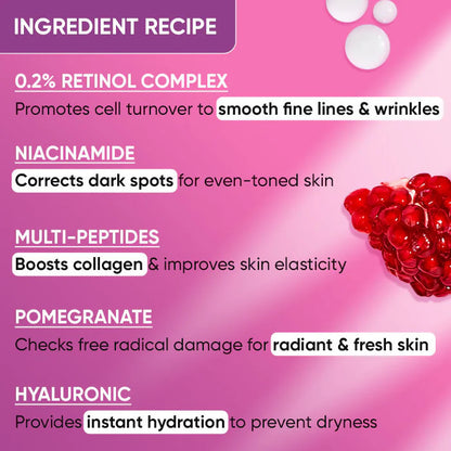 Dot & Key 0.2% Retinol Complex Face Serum With Niacinamide & Multi-Peptides - Beginner-Friendly - 30 ml