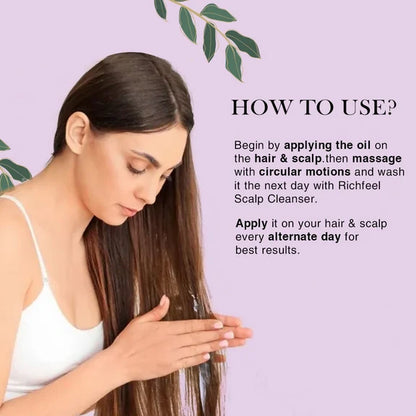 Richfeel Hair Loss Oil with Rosemary Lavender & Grapeseed - 100 ml