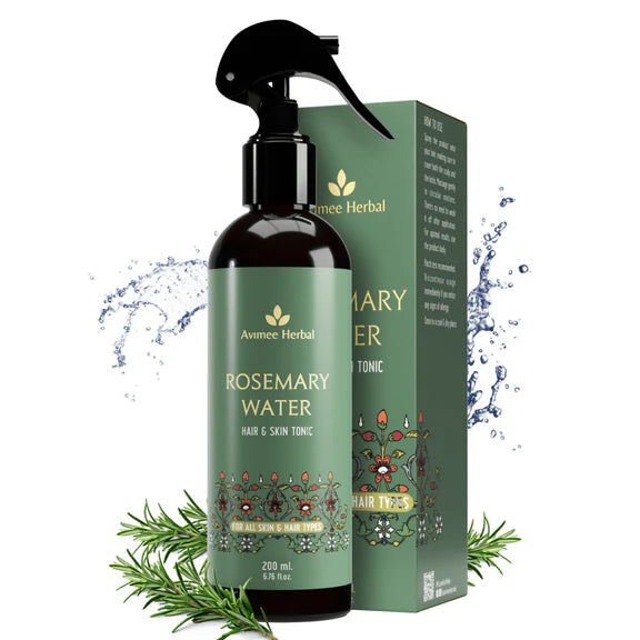 Avimee Herbal Rosemary Water For Hair And Skin For Hair Growth, Hair Fall Control and Scalp Health - 200 ml