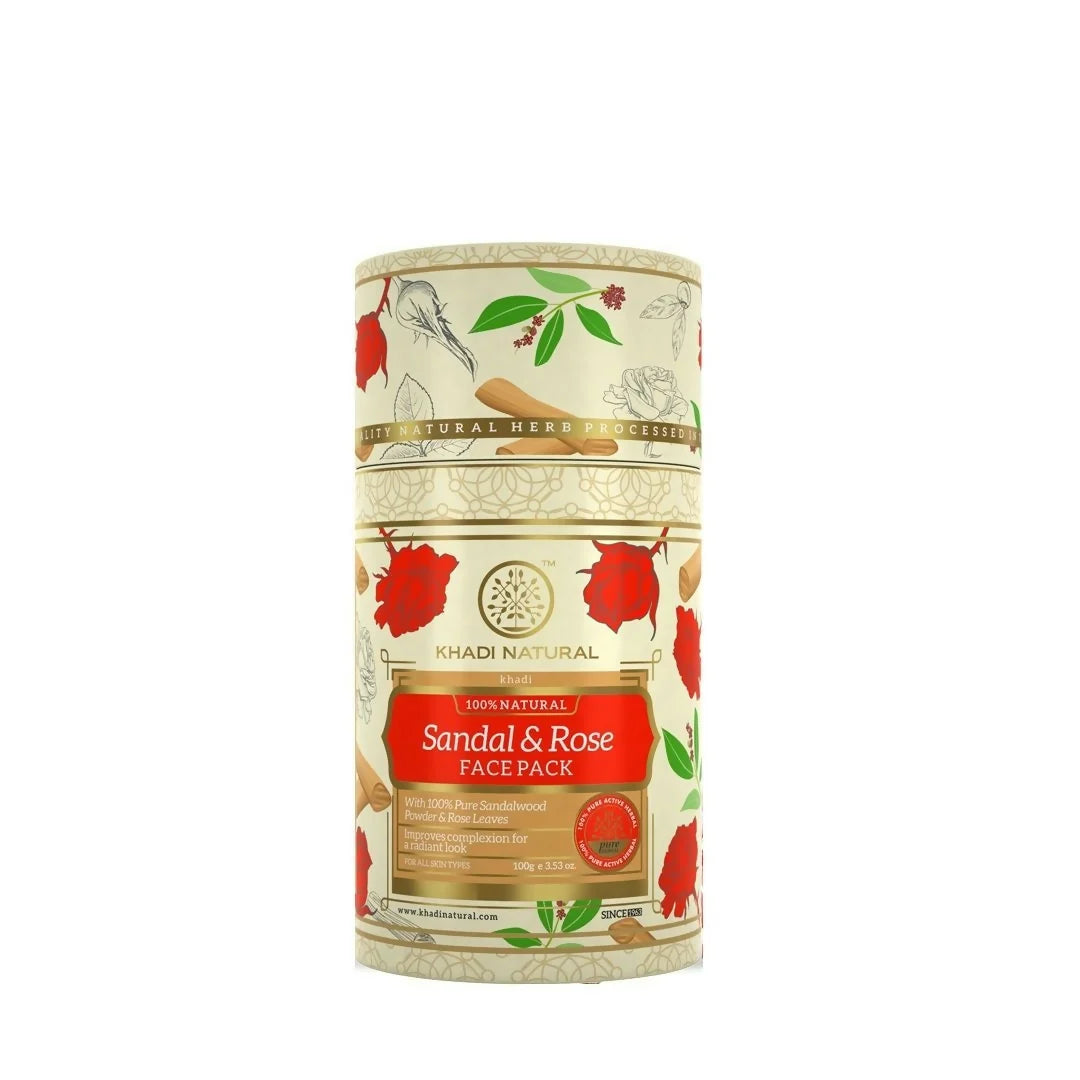 Khadi Natural Sandalwood & Rose Face Pack - 100 gm