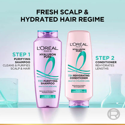 L'Oreal Paris Hyaluron Pure 72H Purifying Shampoo - 200 ml