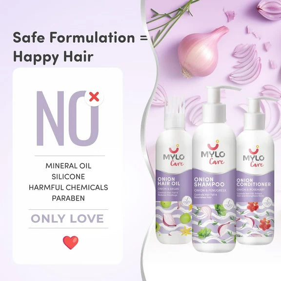 Mylo Care Anti Hairfall Onion Care Kit - Kit