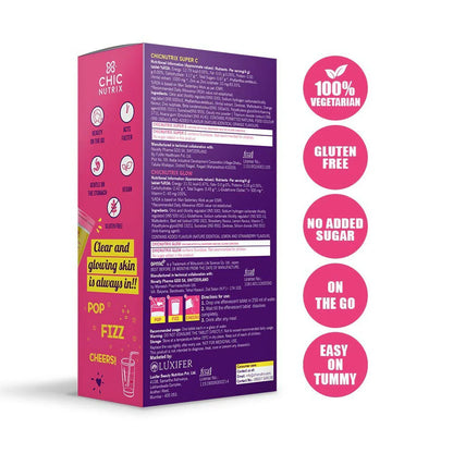 Chicnutrix Glow + Super C ??Glutathione & Vitamin C Tablets