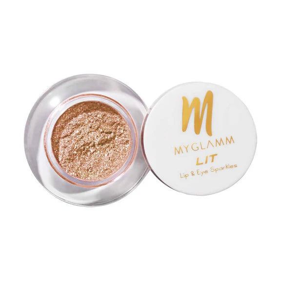 MYGLAMM LIT Lip & Eye Sparkle (Your Grace) - 1.1 Gm