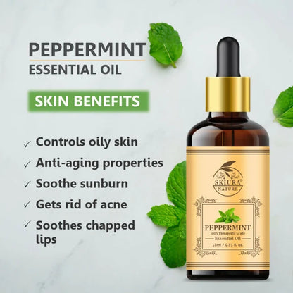 Skiura Nature 100% Natural Peppermint Essential Oil - 15 ml