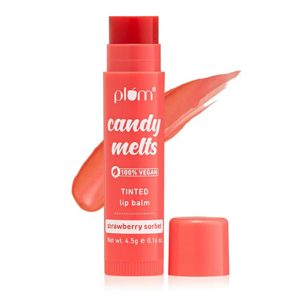Plum Candy Melts Strawberry Sorbet Tinted Lip Balm - 4.5 gm