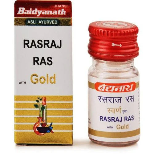 Baidyanath Jhansi Rasraj Ras Tablets with Gold