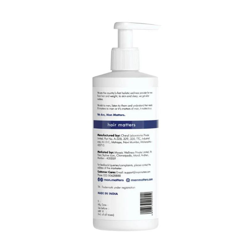 Man Matters Anti Hair Fall DHT Blocking Shampoo With Argan Oil, Biotin, Caffeine