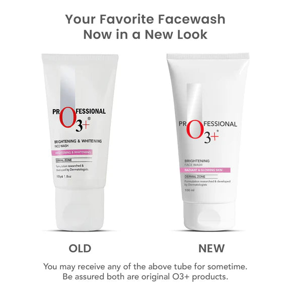 Professional O3+ Brightening & Whitening Face Wash - 50 gm