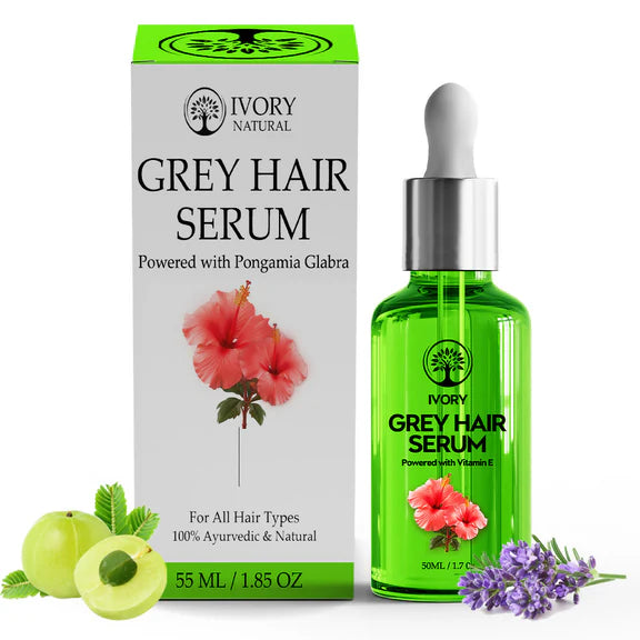 Ivory Natural Grey Hair Serum - Restore Natural Hair Color - 50 ml