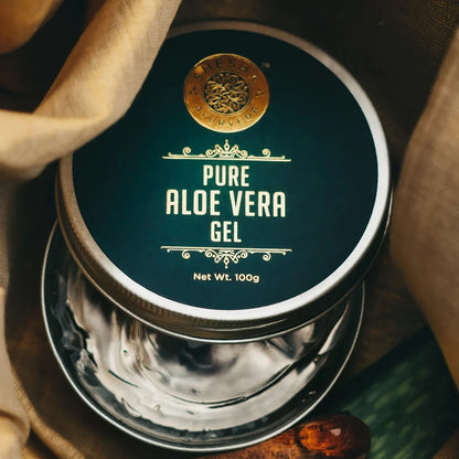 Pure Aloe Vera Gel - 100% Natural Hydrating Face & Body Gel | Soothes, Heals & Moisturizes