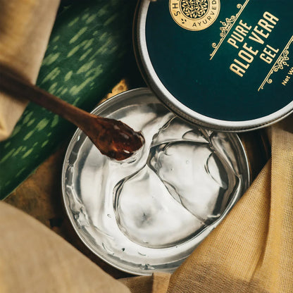 Pure Aloe Vera Gel - 100% Natural Hydrating Face & Body Gel | Soothes, Heals & Moisturizes