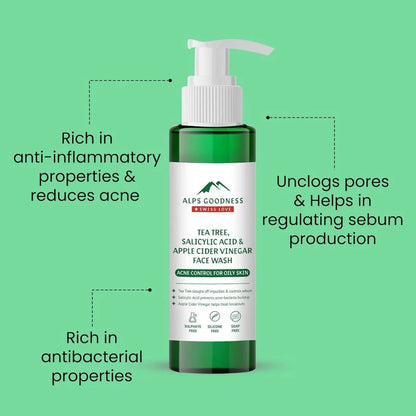 Alps Goodness Tea Tree, Salicylic Acid & Apple Cider Vinegar Face wash