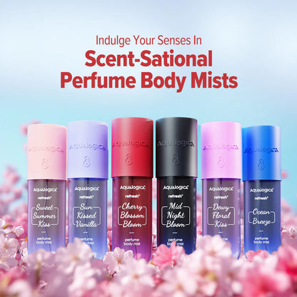 Aqualogica Refresh + Cherry Blossom Bloom Body Mist - 150 gm