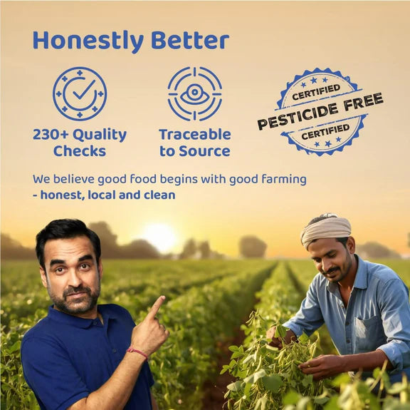 Dehaat Honest Farms Unpolished Kala Chana - Pesticide Free - 1 kg