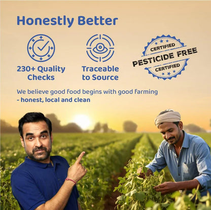 Dehaat Honest Farms Unpolished Kala Chana - Pesticide Free - 1 kg