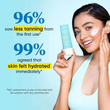 Dot & Key Blueberry Hydrating Barrier Repair Face Sunscreen SPF 50+,PA++++ With Hyaluronic & 5 Ceramides - 50 gm