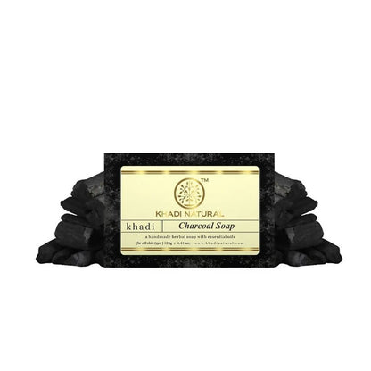 Khadi Natural Charcoal Handmade Soap - 125 gm