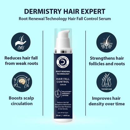 Dermistry Follicusan Hairgenyl & Caffeine Anti Hair Fall Control Serum & Shampoo - combo