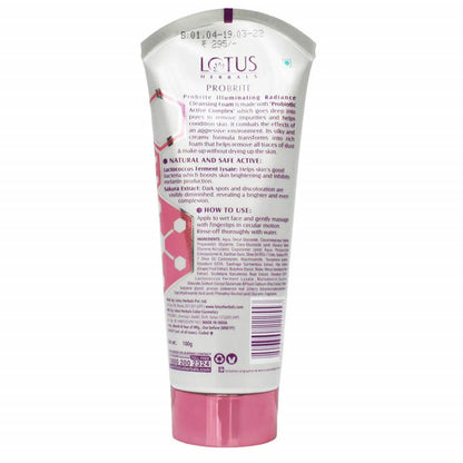 Lotus Herbals Probrite Illuminating Radiance Cleansing Foam
