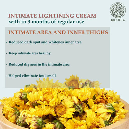Buddha Natural Intimate Lightening Cream - for Lighten The Skin In Intimate Areas - 75 gm