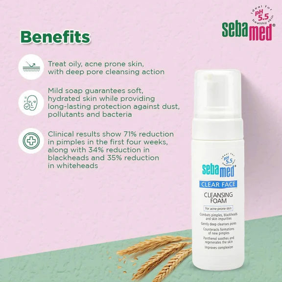 Sebamed Clear Face Cleansing Foam - 50 m