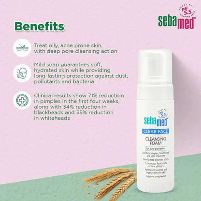 Sebamed Clear Face Cleansing Foam - 50 m