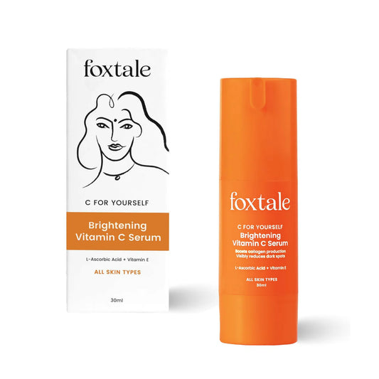 Foxtale Brightening 15% Vitamin C Face Serum With L-Ascorbic Acid And Vitamin E For Glowing Skin For Dark Spots
